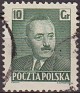 Poland 1950 Personajes 10 GR Verde Scott 479